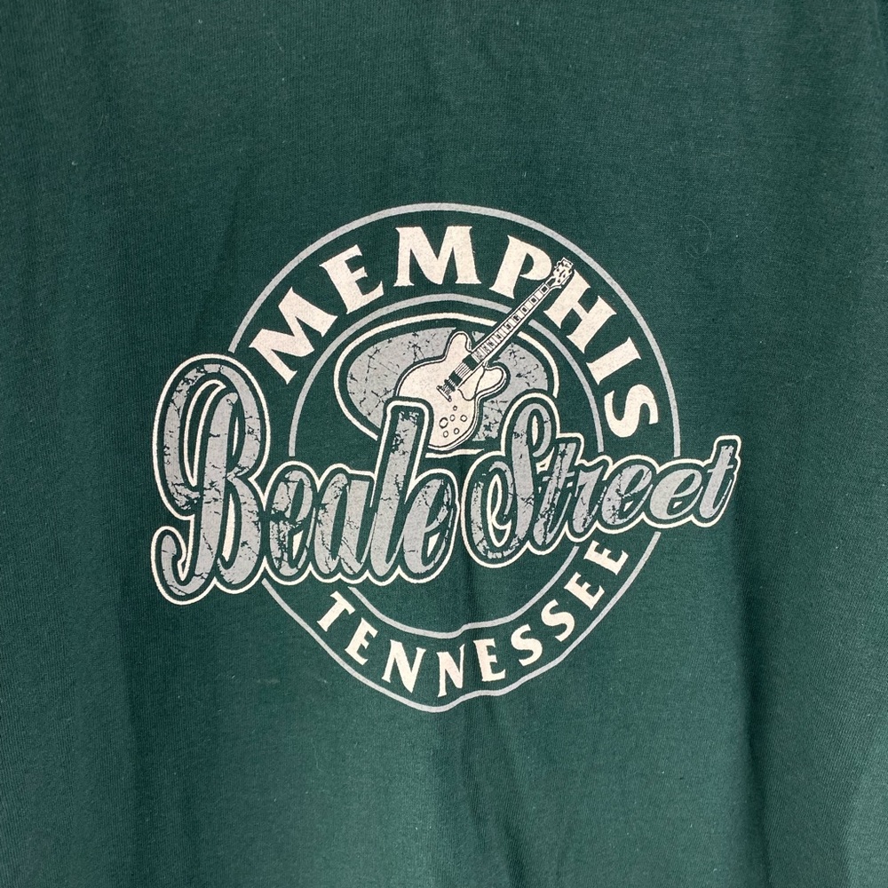VTG Alore USA Beale Street Memphis Tennessee single stitch cotton graphic tee S